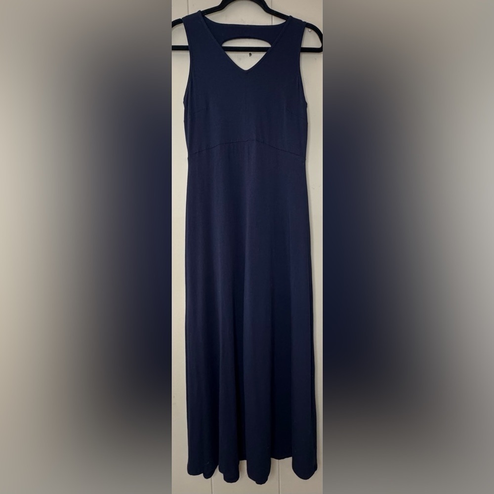 Talbots Open Back Jersey Sleeveless Knit Maxi Dress Small - Picture 2 of 10